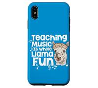 Teaching Music Is Whole Llama Fun Funny Pun Music Teacher Case for iPhone XS Max
