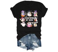 Teaching My Boos Shirt Cute Ghost T Shirt Halloween Teacher Shirts Women