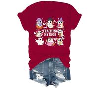 Teaching My Boos Shirt Cute Ghost T Shirt Halloween Teacher Shirts Women