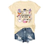 Teaching My Boos Shirt Cute Ghost T Shirt Halloween Teacher Shirts Women