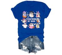 Teaching My Boos Shirt Cute Ghost T Shirt Halloween Teacher Shirts Women