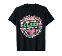 Teaching My First Class from The Heart Retro New Teacher Tee T-Shirt