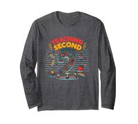 Teaching Second & Loving It: Educator's Joyful Journey Long Sleeve T-Shirt, Adult Unisex, Dark Heather Grey, S