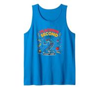 Teaching Second & Loving It: Educator's Joyful Journey Tank Top, Men, Sapphire, L