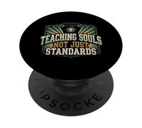 Teaching Souls Not Just Standards Christian Teacher Jesus PopSockets Adhesive PopGrip