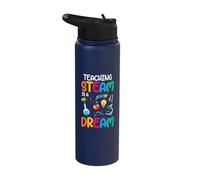 Teaching Steam is A Dream Inspiration Stainless Steel Insulated Water Bottle