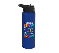 Teaching Steam is A Dream Inspiration Stainless Steel Insulated Water Bottle