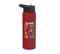 Teaching Steam is A Dream Inspiration Stainless Steel Insulated Water Bottle