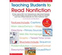 Teaching Students to Read Nonfiction: 22 Easy Lessons With Color Transparencies ,High Interest Passages and Practice Pages