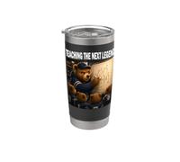 Teaching the Next Legend Bear Dad Coach Family Sports Stainless Steel Insulated Tumbler