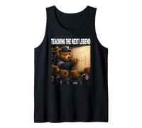Teaching the Next Legend Bear Dad Coach Family Sports Tank Top