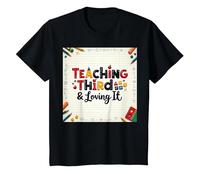 Teaching Third & Loving It: Educator Passion T-Shirt, Kids, Black, 8 Years