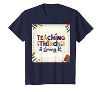 Teaching Third & Loving It: Educator Passion T-Shirt, Kids, Navy, 8 Years