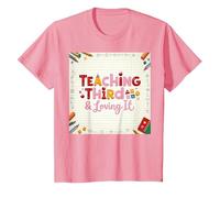 Teaching Third & Loving It: Educator Passion T-Shirt, Kids, Pink, 8 Years