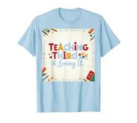 Teaching Third & Loving It: Educator Passion T-Shirt, Men, Baby Blue, XXL
