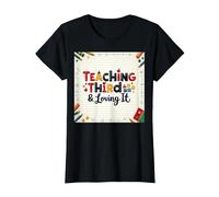 Teaching Third & Loving It: Educator Passion T-Shirt, Women, Black, 3XL