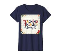 Teaching Third & Loving It: Educator Passion T-Shirt, Women, Navy, 3XL
