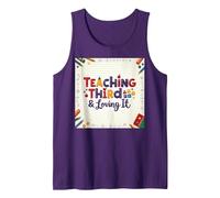 Teaching Third & Loving It: Educator Passion Tank Top, Men, Purple, XXL