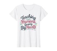 Teaching Tiny Humans Growing Big Hearts | Positive Teacher T-Shirt