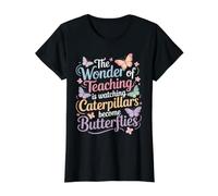 Teaching Turns Caterpillars Into Butterflies Value Graphic T-Shirt, Women, Black, S