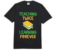 Teaching Twice Learning Forever - Dual Language Teacher Comfort Colors Adult Heavyweight T-Shirt