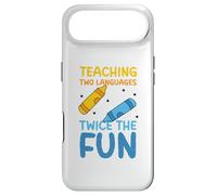 Teaching Two Languages Twice the Fun - Dual Language Teacher Case for iPhone Air