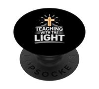 Teaching with the Light Christian Faith For Teachers PopSockets Adhesive PopGrip