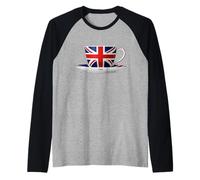 Teacup - Flag of the U.K. Raglan Baseball Tee