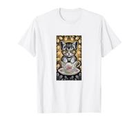 Teacup Peekaboo Kitten Cute Aesthetic T-Shirt