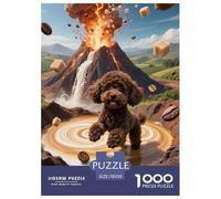 Teacup Poodle 1000 Piece Jigsaw Puzzle Educational Games Classic Jigsaw Puzzles Color Challenge for Adults And Kids 70x50cm/1000pcs
