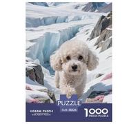 Teacup Poodle 1000 Piece Paper Jigsaw Puzzles Animal Impossible Puzzle Educational Games for Adults And Kids 38x26cm/1000pcs