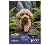 Teacup Poodle 1000 Pieces Animal Paper Jigsaw Puzzle Colourful Educational Games for Adults And Kids 38x26cm/1000pcs