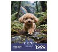 Teacup Poodle 1000 Pieces Portable Jigsaw Puzzle for Adults Quirky, Abstract Design, Fun Details, Educational, Challenging 70x50cm/1000pcs