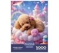 Teacup Poodle 1000pcs Paper Jigsaw Puzzle 100% Recycled Cardboard Puzzle Educational Games for Adults And Kids 70x50cm/1000pcs