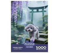 Teacup Poodle 1000pcs Paper Jigsaw Puzzles 100% Recycled Cardboard Educational Games for Adults And Kids 38x26cm/1000pcs