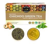 TEACURRY Chikoo Green Tea 1 Month Pack, 30 Tea Bags - Helps to Digetion | No added sugar and Preservative