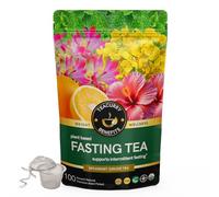 Teacurry Fasting Tea (1 Month Pack, 30 Bags) - Fasting with Immunity and Energy Benefits| Intermittent Fasting Tea |100% Natural & Vegan (100 Grams Loose + Infuser)