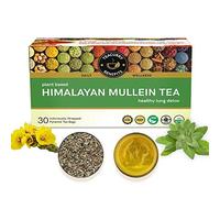 TEACURRY Himalayan Mullein Leaf Tea (30 Tea Bags, 1 Month Pack) - Helps with Lung Detox, Immunity, and Easy Sleep