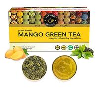 TEACURRY Mango Green Tea (1 Month Pack, 30 Tea Bags) - Mango Flavor tea | Digestion & Detoxication | Made with Whole Leaf & Natural Ingredients