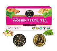 Teacurry Women Fertility Tea - 1 Month, 30 Teabags - Helps to Boost Natural Fertility, Improve Hormonal Imbalance, Preconception Support - Women Fertili Tea