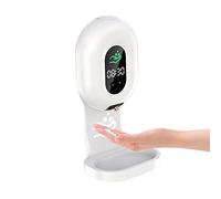 Teahutty 350 ML Automatic Soap Dispenser, Wall Mounted Touchless Hand Sanitizer, Charging Soap Dispenser with LED Display and Anti-Spill Tray