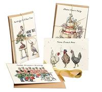 Teahutty Twelve Days of Christmas Card Set, 12 Pcs Quirky Funny Xmas Cards Christmas Countdown Gift Card Set with Your Custom Message and Envelope