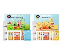 TeaJoy Bubble Tea Kit Bundle | 2 Pack Boba Tea Kit Makes 8 Drinks | Fruit & Matcha Bubble Tea with Popping Boba Pearls | Passionfruit Mango & Strawberry Syrups Included | Vegan-Friendly Gift Sets