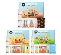 TeaJoy Bubble Tea Variety Bundle 3 Bubble Tea Kits in 1 (Makes 12 Drinks) | Classic Milk Tea, Brown Sugar, Matcha, Passionfruit & Mango Fruit Teas | Tapioca Pearls & Popping Boba | Vegan & Dairy-Free