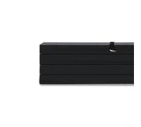 Teak Effect Wooden Hanger for Posters and Scrolls Made from Pine with Leather Cord Attachment for Wall Mount Setup (51CM Black)