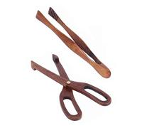 Teak Natural Wood Tableware Spoon Ladle Turner Long Rice Colander Soup Skimmer Cooking Spoons Scoop Kitchen Tool Set(Brown)