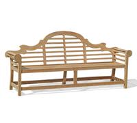 Teak Outdoor Decorative Bench, 4+ Seater - Lutyens-Style Range - 2.25m
