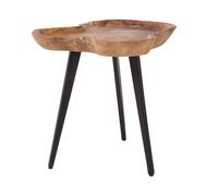 Teak Side Table Light Wood ELSA