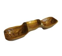 Teak Three Bowl Pyramid aprox 50cm