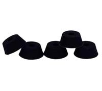 Teak Tuning Bubble Bushings Pro Duro Series | Solid Black | Loose (61A) | Custom Molded | Compatible with All Major Fingerboard Trucks